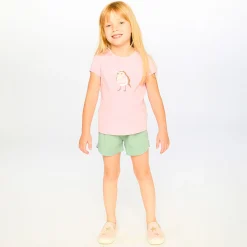 Kids Deux par Deux Straw Hat Bird T-shirt 7-10