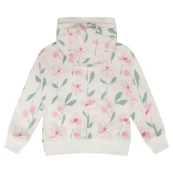 Kids Deux par Deux Straw Hat Flowers Hoodie 7-10