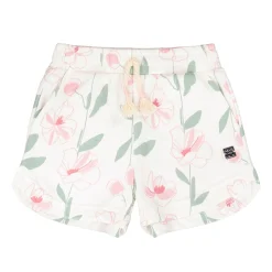 Kids Deux par Deux Shorts & Bermuda>Straw Hat Flowers Short 3-6