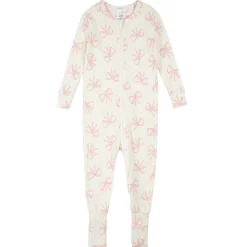 Firsts par Petit Lem Strawberries Bow Pajamas 0-24m