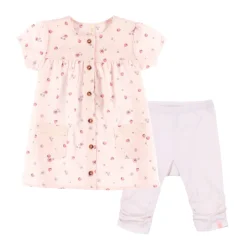 Nano Tops>Strawberries Printed Tunic Set