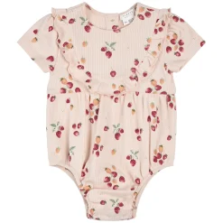 Firsts par Petit Lem Strawberries Romper 3-24m