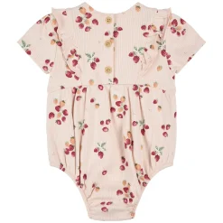 Firsts par Petit Lem Strawberries Romper 3-24m