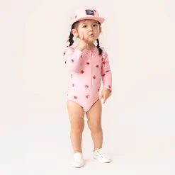Nano Swimsuits>Strawberries Uv Swimsuit 12-24