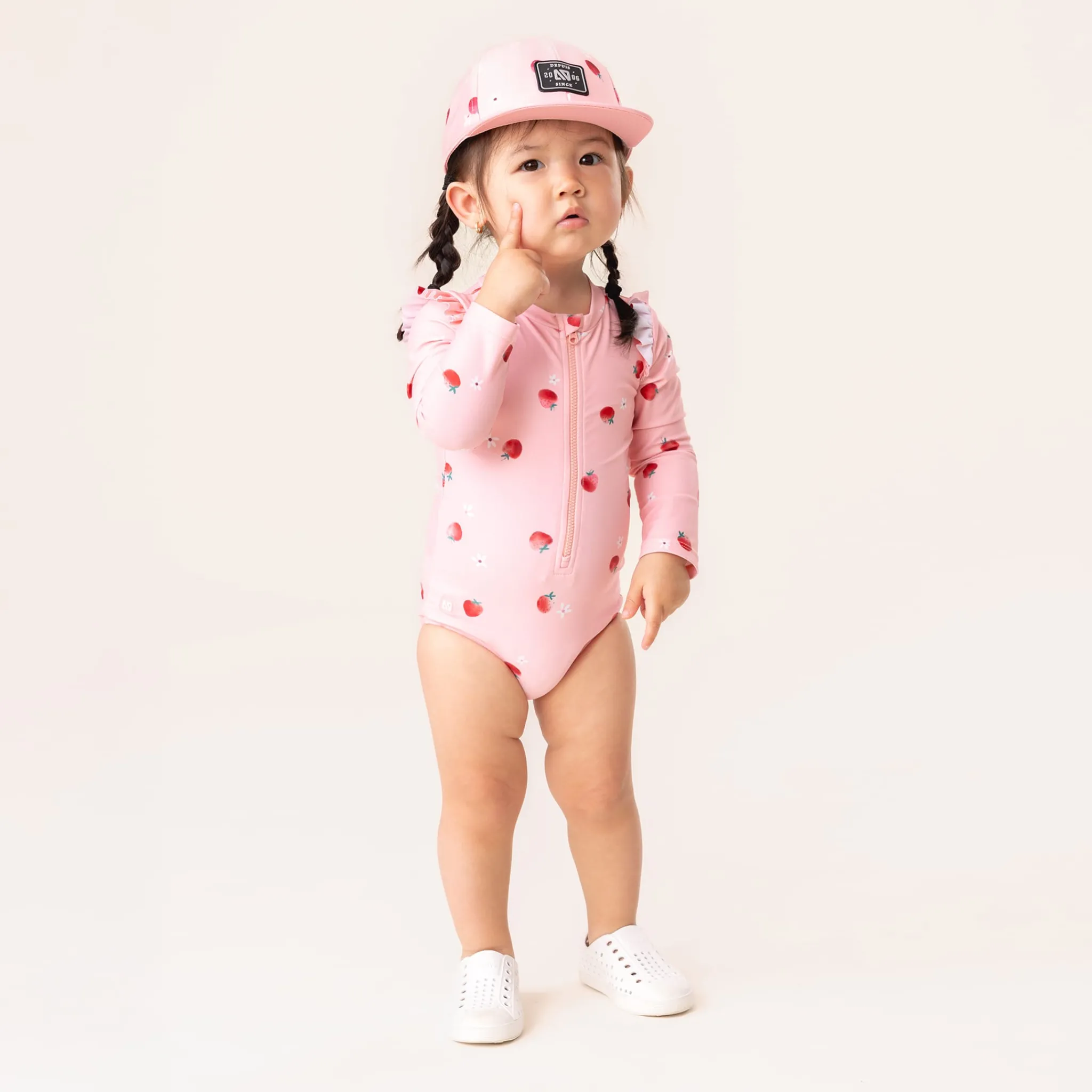 Nano Swimsuits>Strawberries Uv Swimsuit 12-24