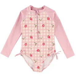 Kids Calikids Strawberries Uv Swimsuit 2-9