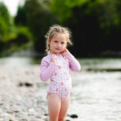 Kids Calikids Strawberries Uv Swimsuit 2-9