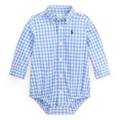 BOY Polo Ralph Lauren Tops>Stretch Poplin Bodysuit 6-24m