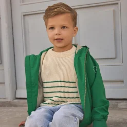 Kids/BOY En Fant Fleeces And Sweatshirts|Tops>Stripe Knit Pullover 3-10