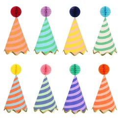 Meri Meri Stripe Party Hats (8)