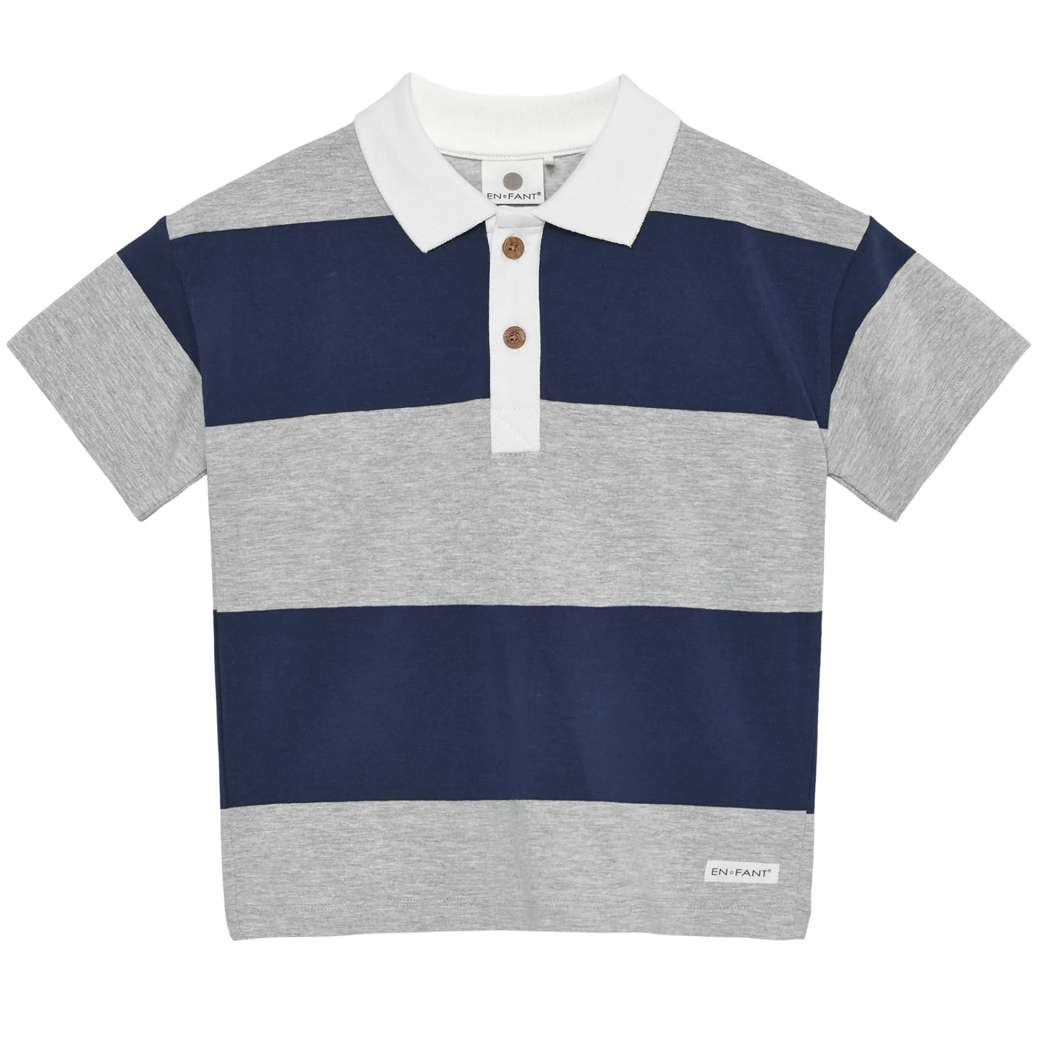 Kids/BOY En Fant Tops>Stripe Polo 3-10