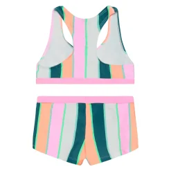 Kids Color Kids Stripe Uv Bikini 4-12