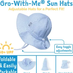 Kids/BOY Jan n Jul Striped Cotton UV Hat 2-5y