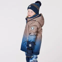 Kids/BOY Deux par Deux Striped Knit Hat 2-14