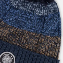 Kids/BOY Deux par Deux Striped Knit Hat 2-14