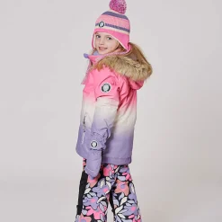 Kids Deux par Deux Beanies>Striped Knit Hat 2-14