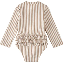 Petit Lem Striped Long Sleeve UV Swimsuit 0-24m