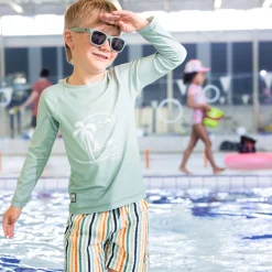 Kids/BOY Nano Swimsuits>Striped Swim Shorts 2-12