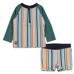 Kids/BOY Nano Striped Uv Ls 2pc Swimsuit 2-4