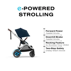 Kids Cybex Strollers|Strollers & Trailers>Stroller eGazelle S - Ocean Blue