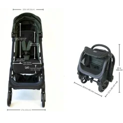 Kids Guzzie + Guss Stroller Oxygen 2.0 - Tropical Green