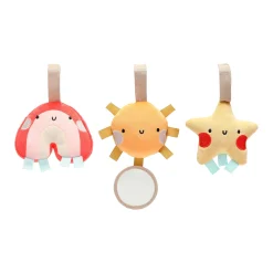 Pearhead Stroller & Car Seat Toys|Developmental Toys>Stroller Toy Set of 3 - Star, Sun, Rainbow