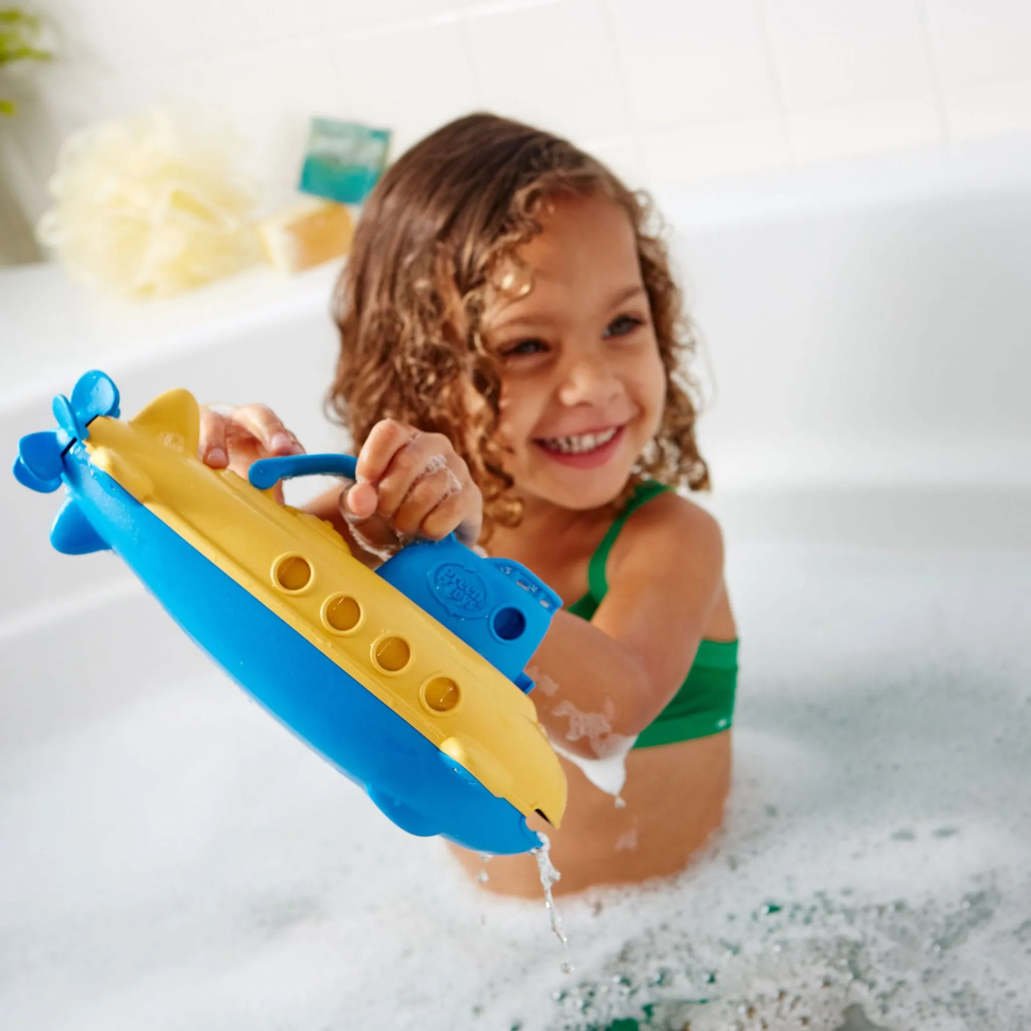 Green Toys Bath Toys|Bath Accessories>Submarine Toy Bath