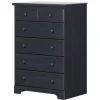 South Shore Storage Furniture>Summer Breeze 6-Drawer Chest Dresser - Blueberry