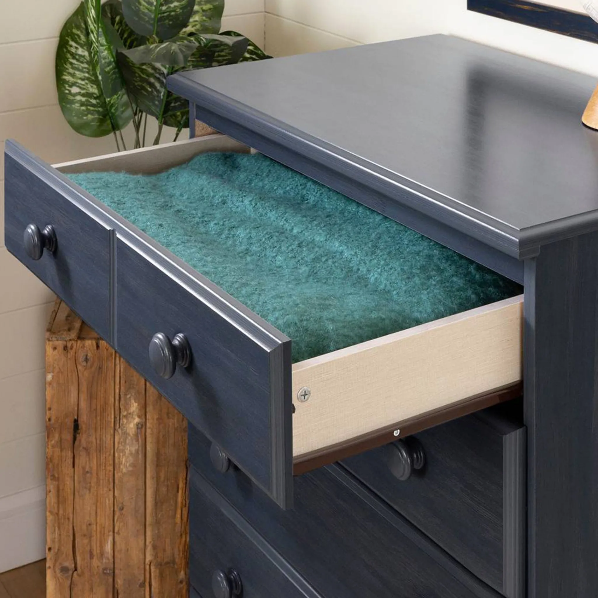 South Shore Storage Furniture>Summer Breeze 6-Drawer Chest Dresser - Blueberry