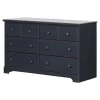 South Shore Summer Breeze 6-Drawer Double Dresser - Blueberry