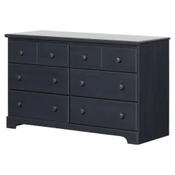 South Shore Summer Breeze 6-Drawer Double Dresser - Blueberry