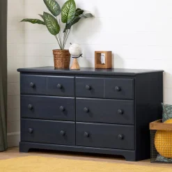 South Shore Summer Breeze 6-Drawer Double Dresser - Blueberry