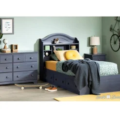 South Shore Summer Breeze 6-Drawer Double Dresser - Blueberry
