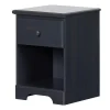 South Shore Summer Breeze 1-Drawer Nightstand - Blueberry