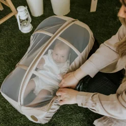 Petit Coulou Summer Car Seat Cover - Biscotti