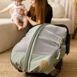 Petit Coulou Outdoors & Travel|Blankets>Summer Car Seat Cover - Sage
