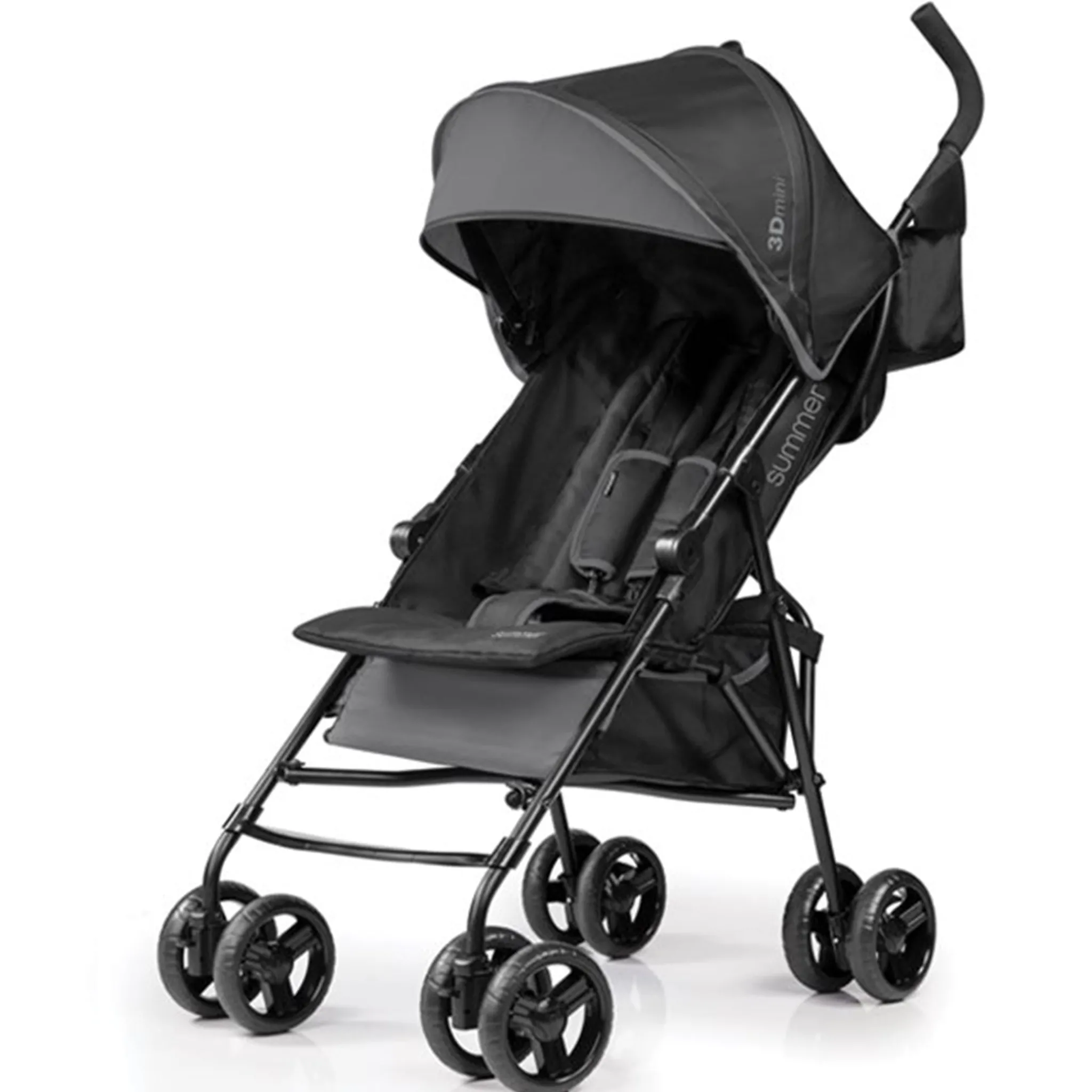 Kids Summer Infant Strollers|Strollers & Trailers>Summer 3D Mini Convenience Stroller - Gray / Black