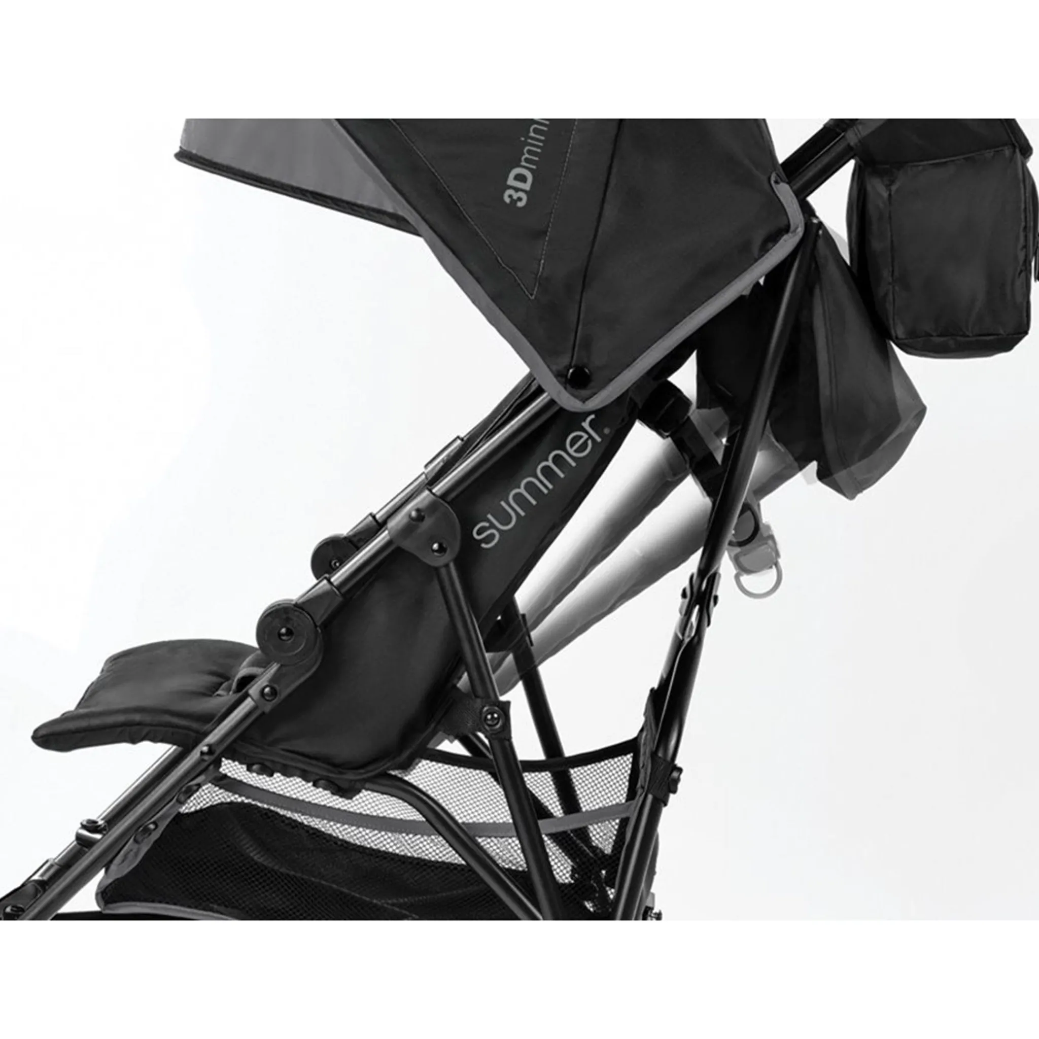 Kids Summer Infant Strollers|Strollers & Trailers>Summer 3D Mini Convenience Stroller - Gray / Black