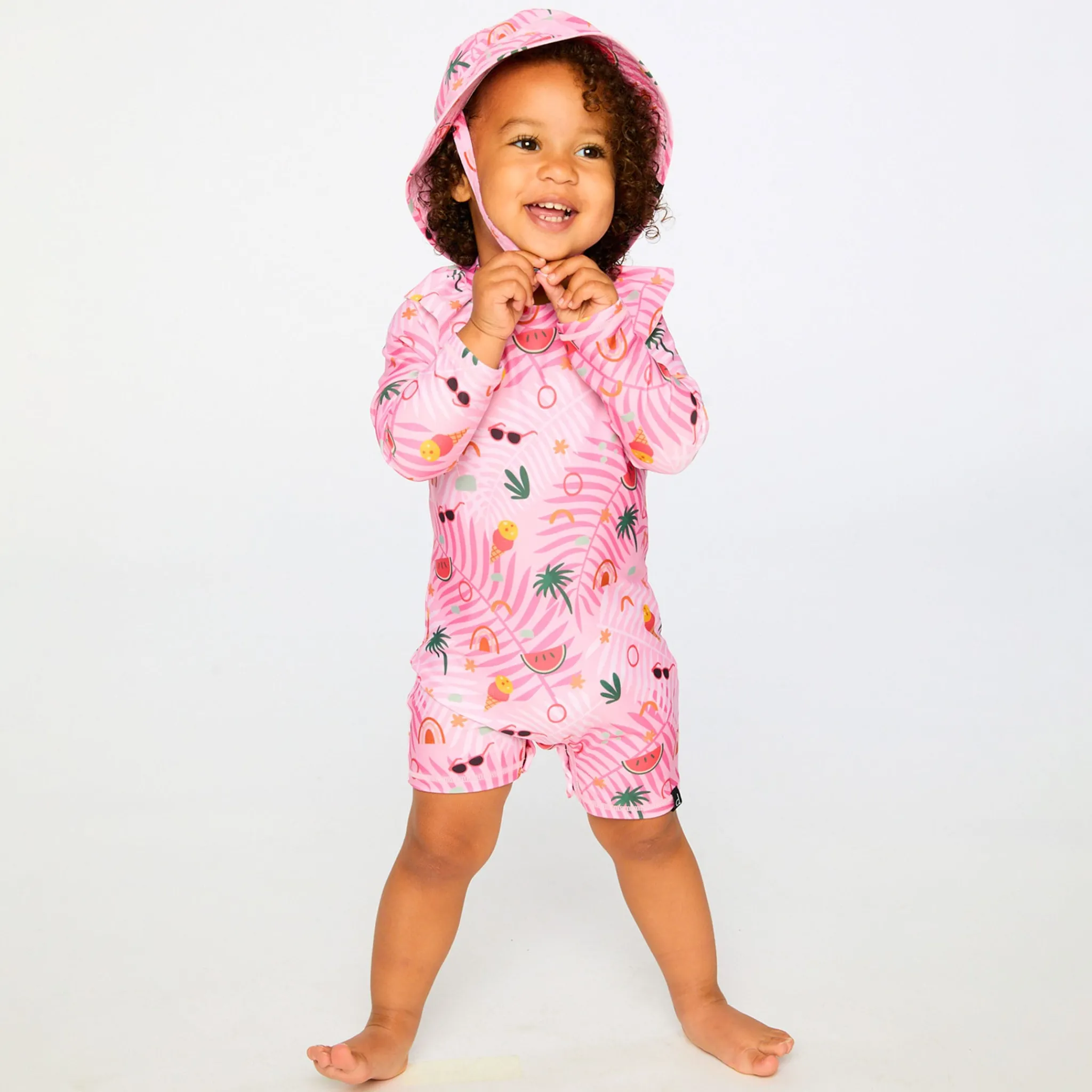 Kids Deux par Deux Summer Jungle Swimsuit 2-6