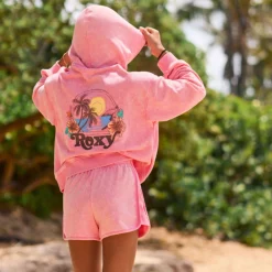 Kids Roxy Fleeces And Sweatshirts|Tops>Sunset Washed Zip Hoodie 7-16