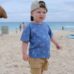 Kids/BOY Chat Botte Tops>Surf Beach T-shirt 2-8