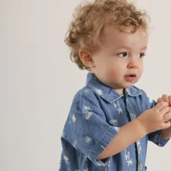 BOY Chat Botte Rompers & Jumpsuits>Surf Chambray Romper 3-24m