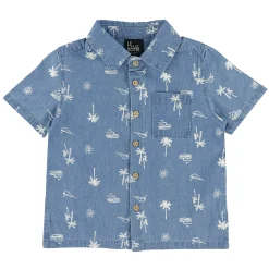 Kids/BOY Chat Botte Tops>Surf Chambray Shirt 2-10y