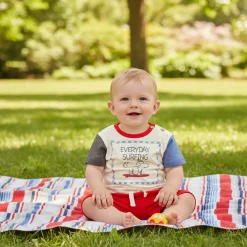 BOY Chat Botte Outfit Sets>Surf Dog Short Set 3-24m
