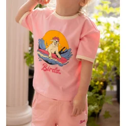 Kids Birdz Surf Dog T-shirt 2-10