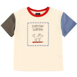 Kids/BOY Chat Botte Tops>Surf Dog T-shirt 2-10