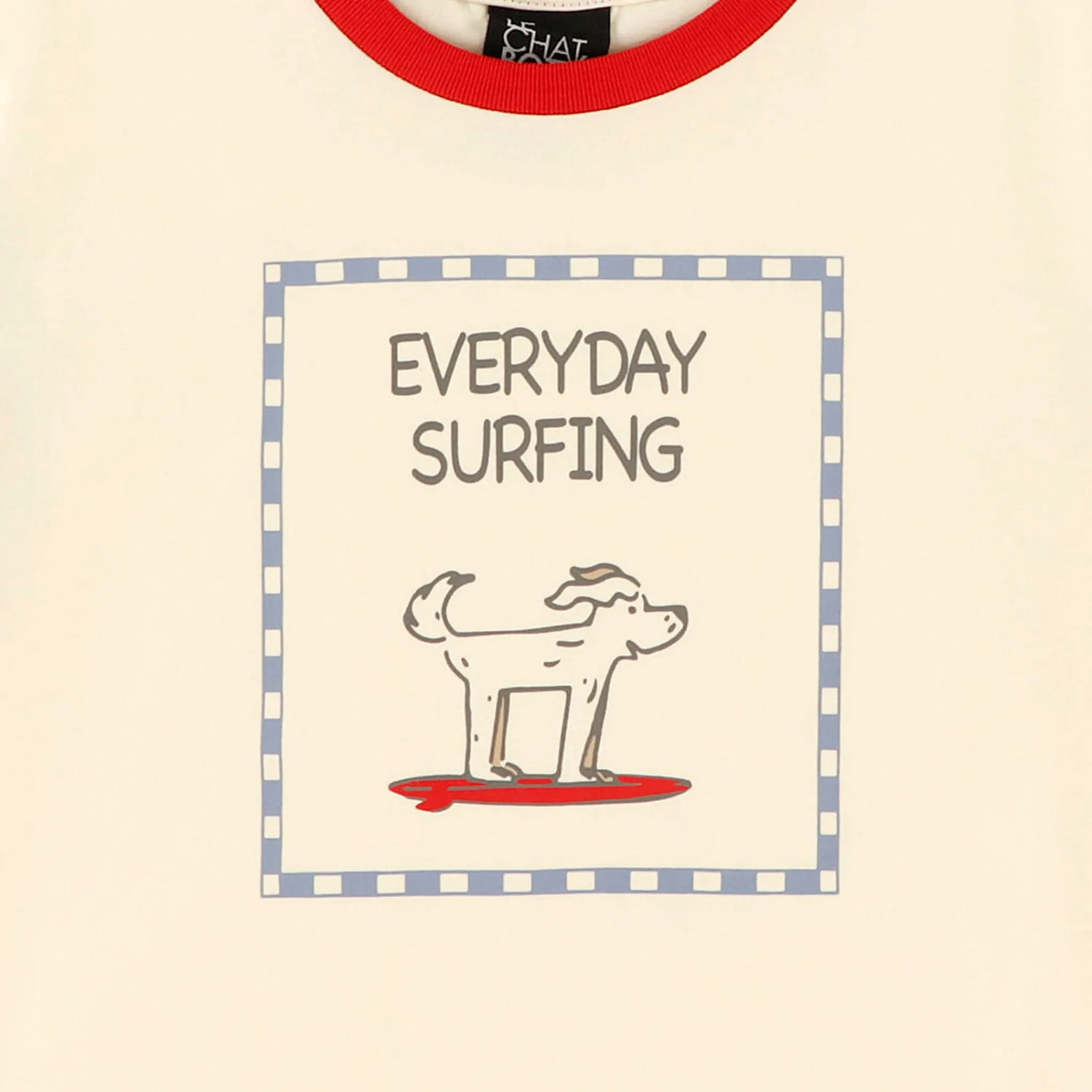 Kids/BOY Chat Botte Tops>Surf Dog T-shirt 2-10