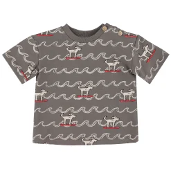 BOY Chat Botte Tops>Surf Dogs T-shirt 3-24m