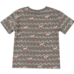 Kids/BOY Chat Botte Surf Dogs T-shirt 2-8y