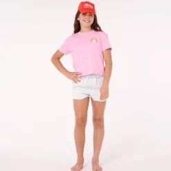 Kids Rip Curl Surf Puff Crop T-shirt 8-14y